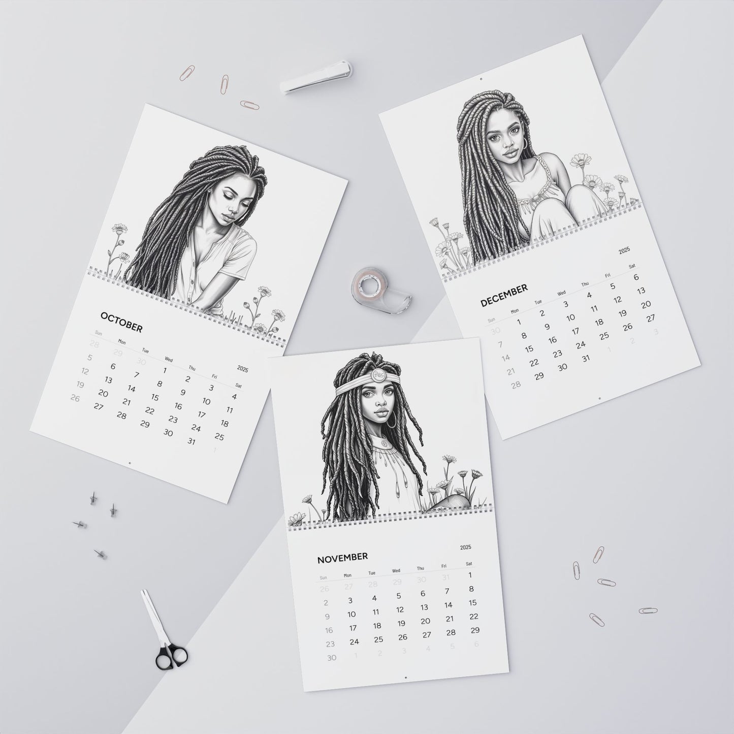 Love My Locs Wall Calendar (2025)