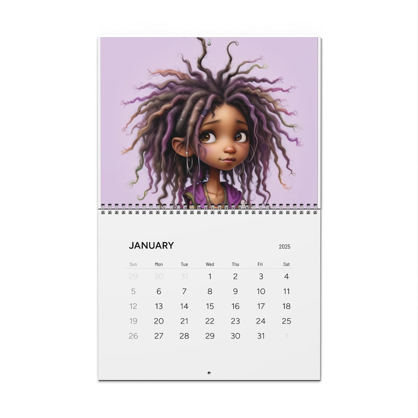 Whimsical Black Girls - Wall Calendar
