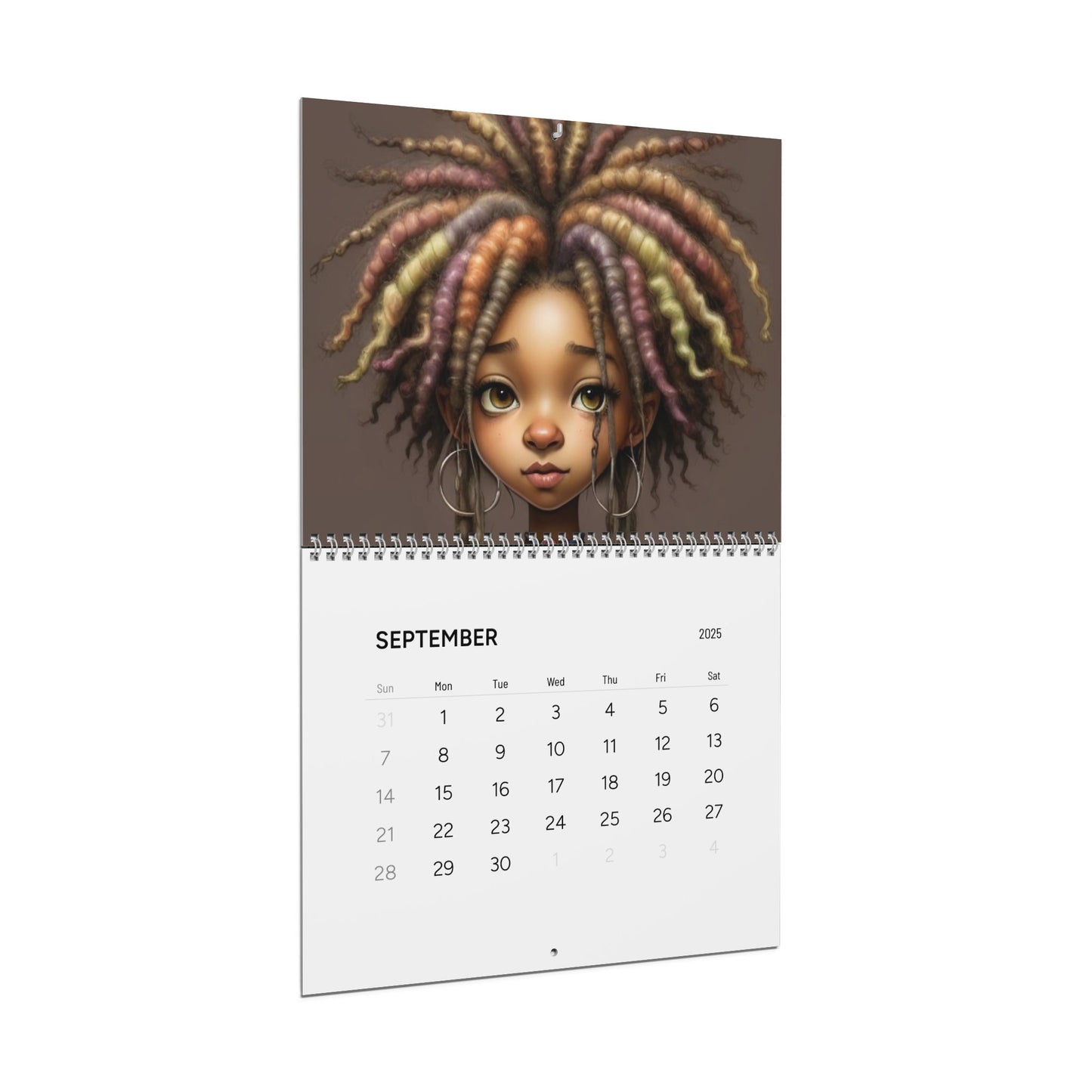 Whimsical Black Girls - Wall Calendar