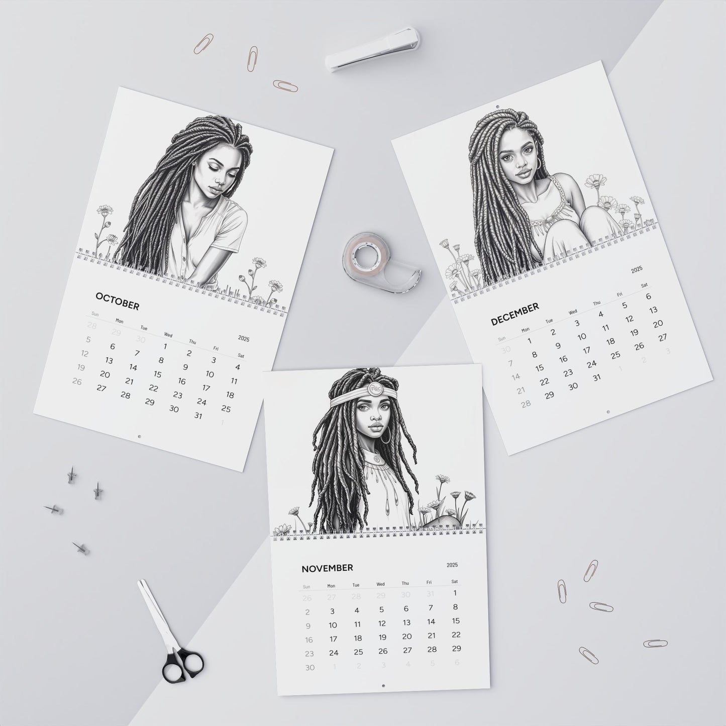 Love My Locs Wall Calendar (2025)