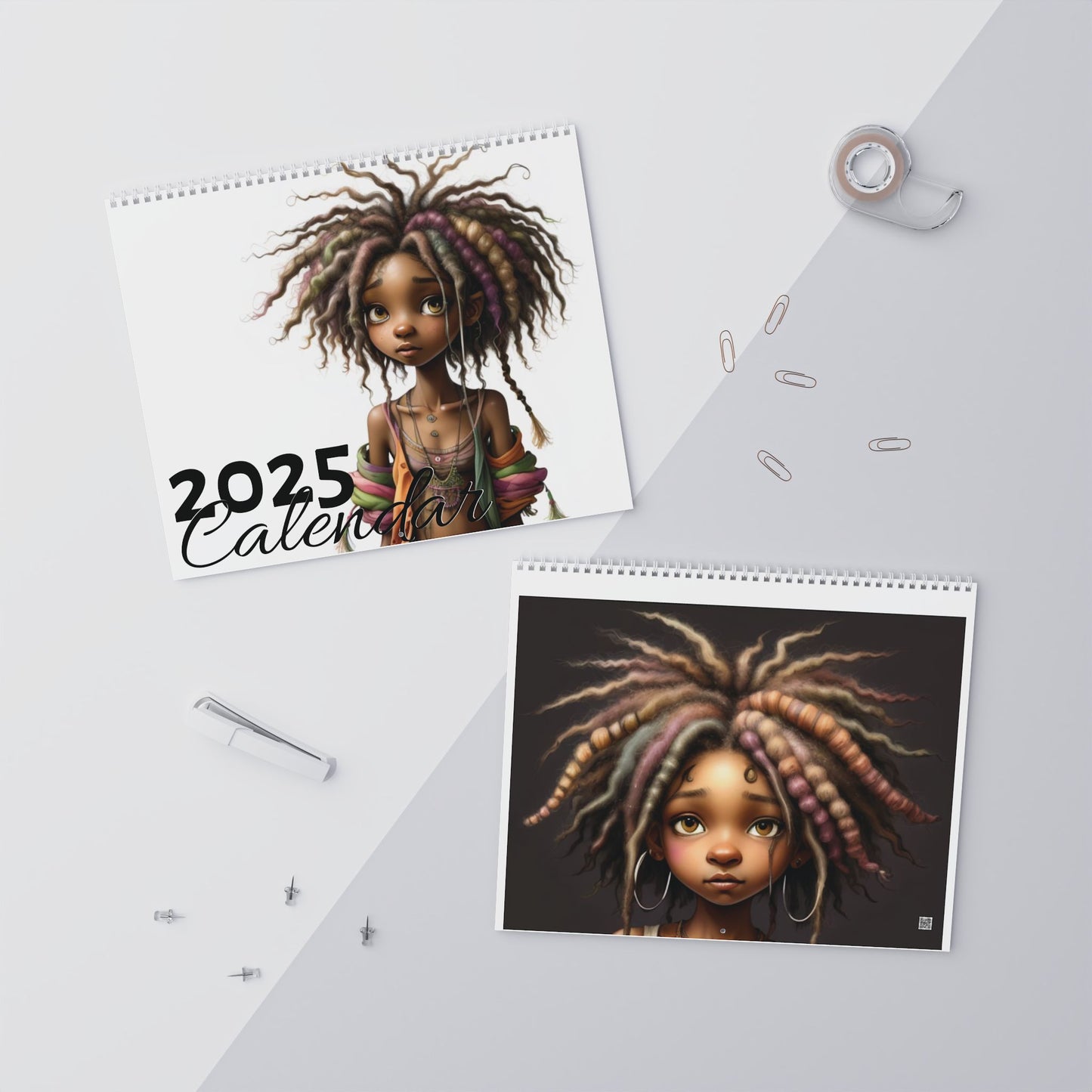 Whimsical Black Girls - Wall Calendar