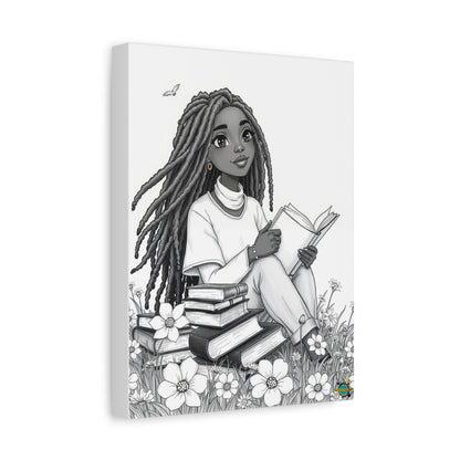 Book Lover in Spring Wall Art