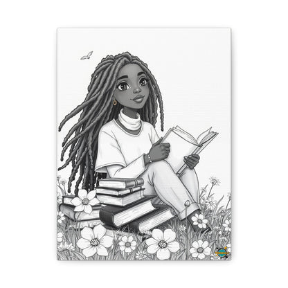 Book Lover in Spring Wall Art