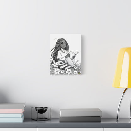 Book Lover in Spring Wall Art