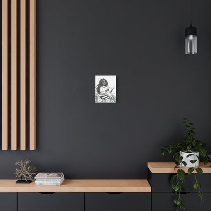 Book Lover in Spring Wall Art