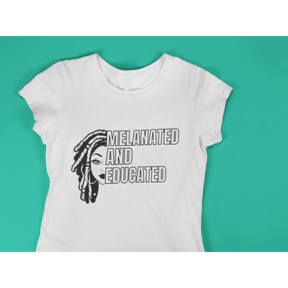 Melanated And Educated Loc Queen Tee