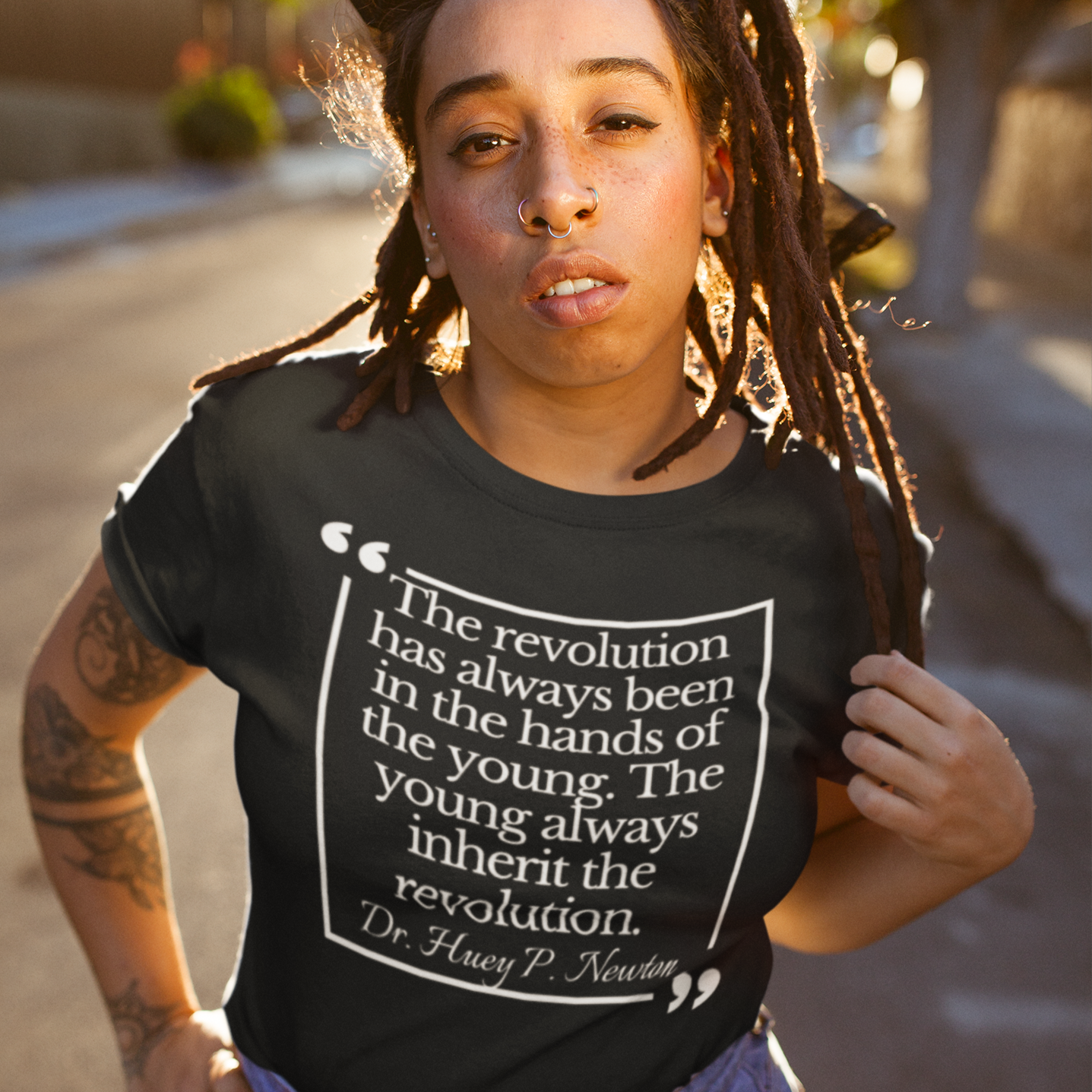 Dr. Huey P. Newton Quote Tee