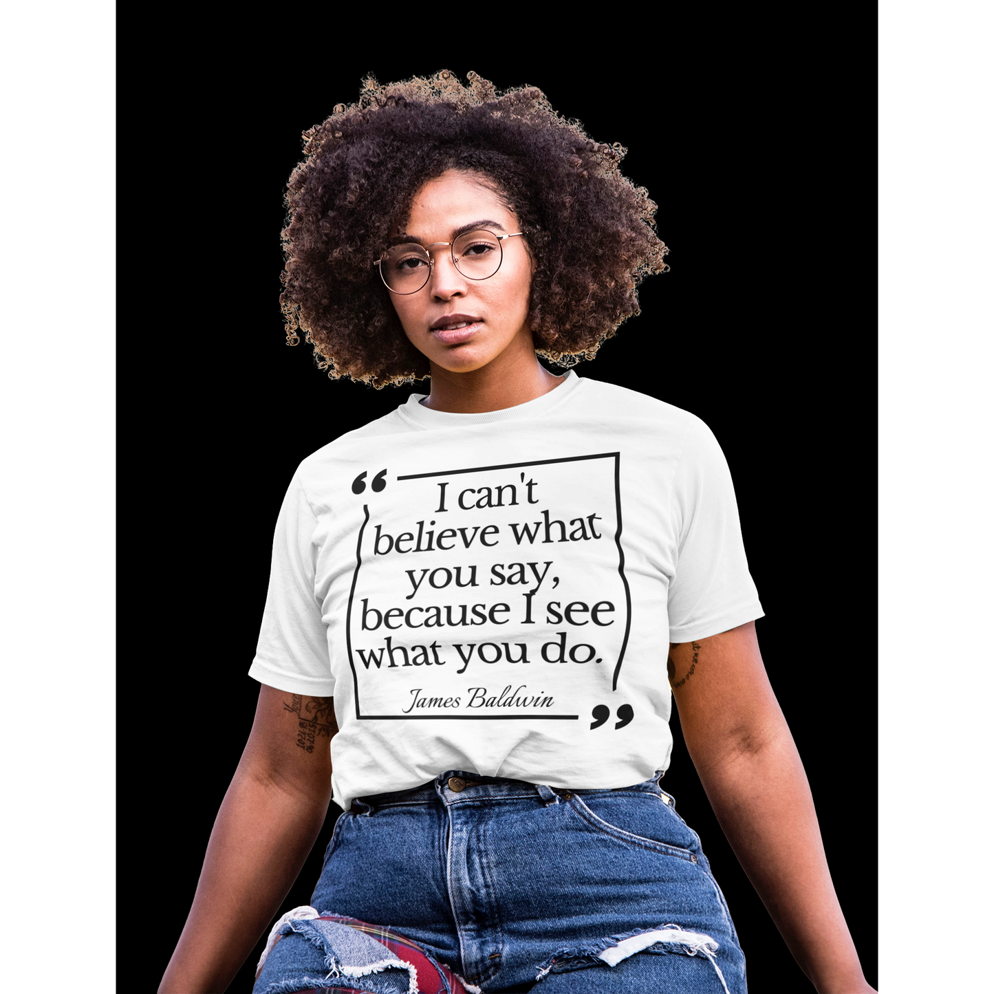 James Baldwin Quote Tee